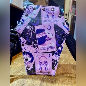 Classic Monsters Coffin Purse With Rivets